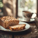 Bizcocho de Avena y Almendra: saludable, fácil y perfecto para cada día 2 bizcocho de avena y almendra servido con infusión