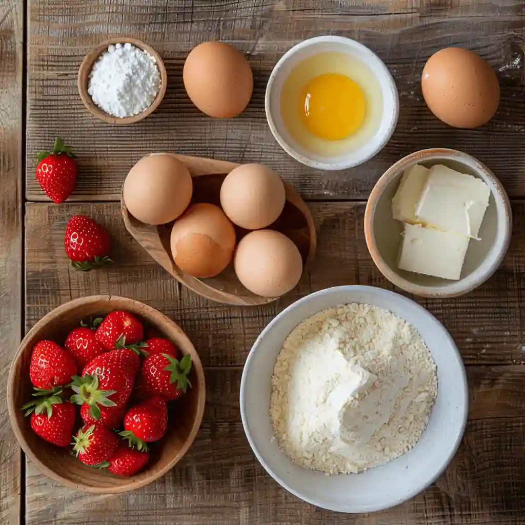 ingredients-bizcocho-de-fresa-casero ingredientes-bizcocho-de-fresa