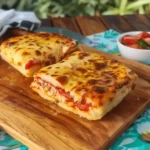 Pastel de pizza con pan de molde: receta irresistible para cenas fáciles 2 Pastel de pizza con pan de molde recién horneado