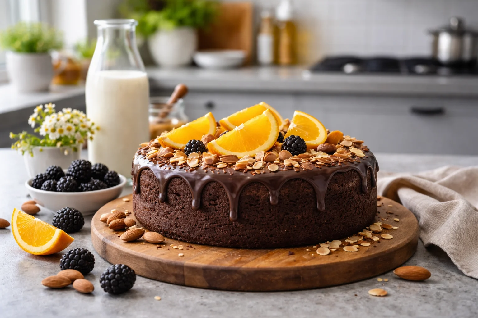Delicioso bizcocho de almendras y chocolate, ¡irresistible! 5 delicioso bizcocho de almendras y chocolate irre 2026 03 20 195441